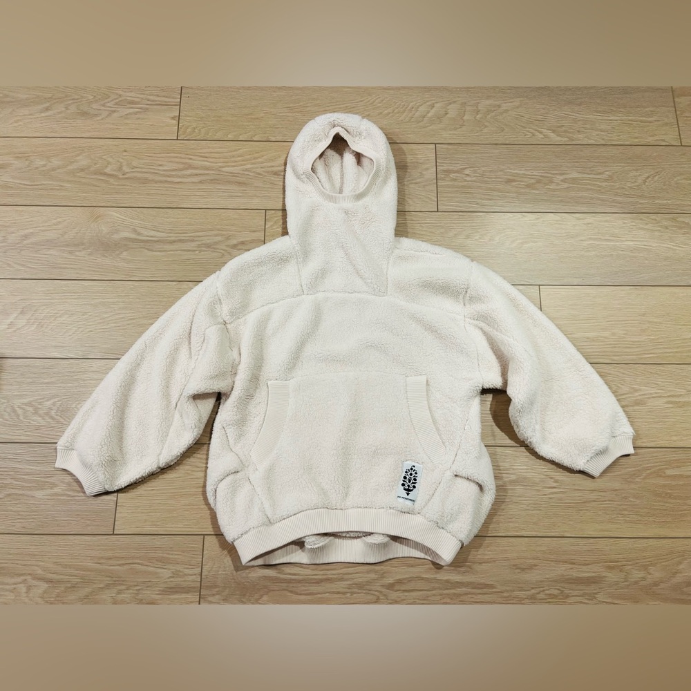 Free People Movement Scout it Out Fleece Pullover Birch tree/cream small NWT